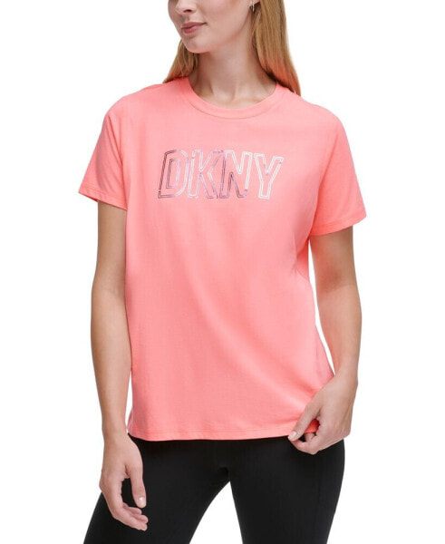 Women's Cotton Holographic Logo Short-Sleeve T-Shirt