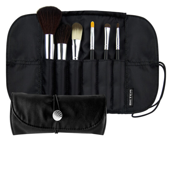 PROFESSIONAL estuche-manta con brochas make up 6 u