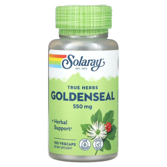 Пробиотические капсулы Solaray True Herbs Goldenseal 550 мг 100 шт.