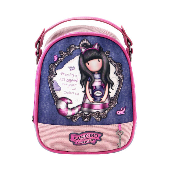 Детский рюкзак SANTORO LONDON Gorjuss Cheshire cat Розовый Mini Фиолетовый (18,8 x 22 x 10,2 см)