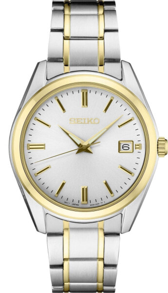 SEIKO Watch for Men - Essentials Collection - with Sunray Finish Date Calenda...