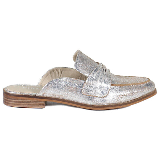 Diba True Au Pair Metallic Mule Loafers Womens Silver 10618-040