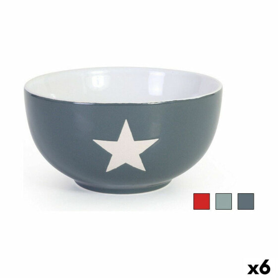 Тарелка керамическая Home & Style Star 525 мл (6 штук)