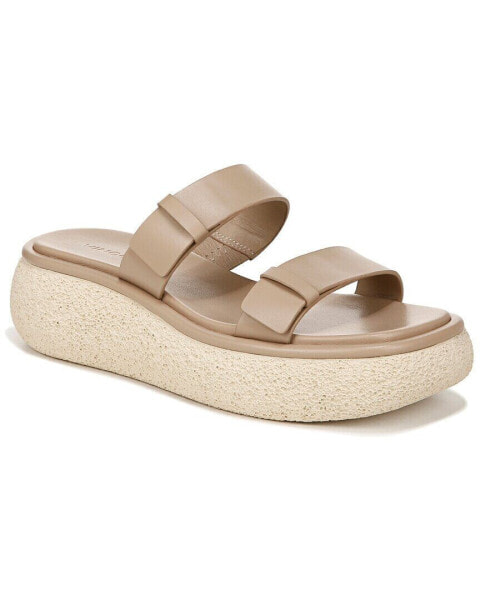 Vince Lagos Leather Slide Women's Beige 8.5