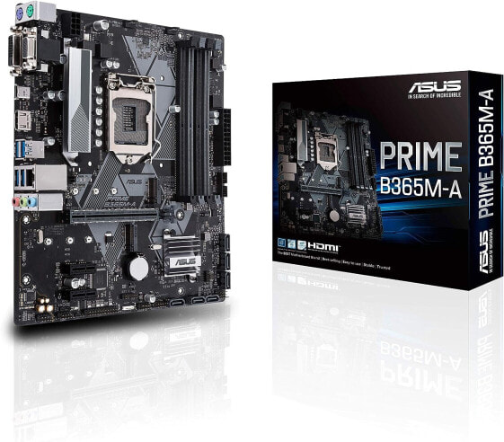 ASUS Prime B365M-A Gaming Motherboard Socket Intel LGA 1151 (mATX, DDR4, M.2, SATA 6Gbit/s, HDMI, Intel Optane, Aura Sync)