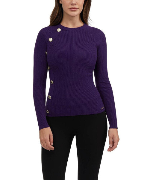 Women's Long Sleeve Top with Snap Buttons