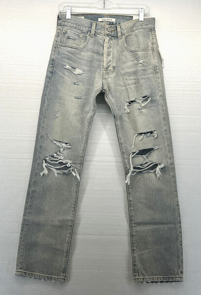 PacSun Jeans Mens Vintage Loose Button Fly Blue Distressed Light Wash Multi Size