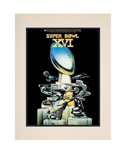 1982 49ers vs Bengals 10.5" x 14" Matted Super Bowl XVI Program