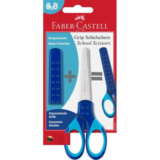 FABER-CASTELL 181549, Child, Straight cut, Set, Blue, Ambidextrous, Straight handle