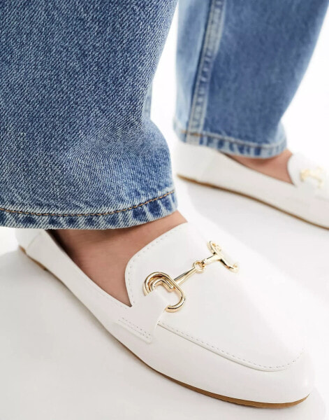 RAID Amiela horsebit loafers in cream