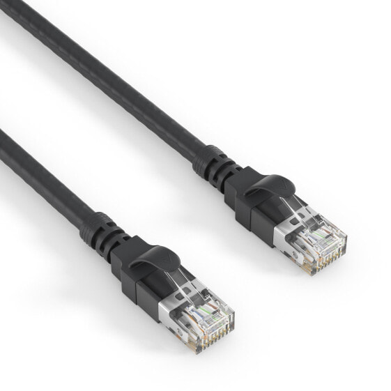 PureLink Patchkabel Cat 6A S/FTP 1 m Schwarz - Cable - Network