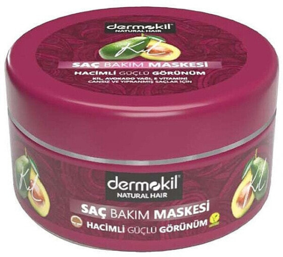 Haarmaske mit pflanzlicher Tonerde, Avocado und Vitamin E