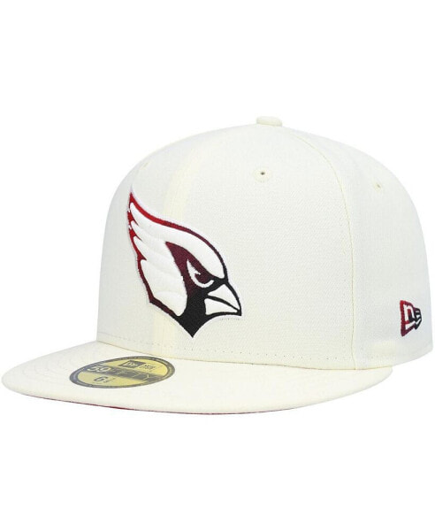Men's Cream Arizona Cardinals Chrome Color Dim 59FIFTY Fitted Hat