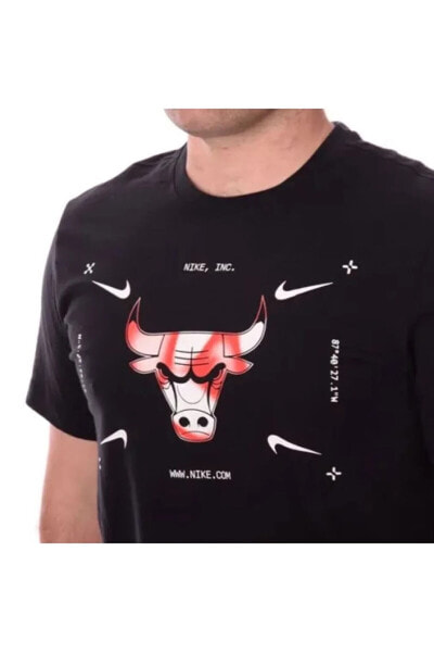 Chicago Bulls Essential Erkek Siyah T-Shirt