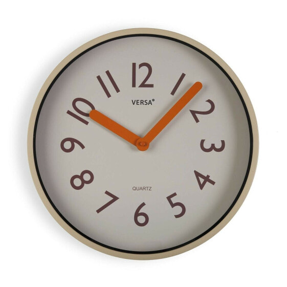 Настенное часы Versa Кремовый Пластик Кварц 4 x 30 x 30 cm