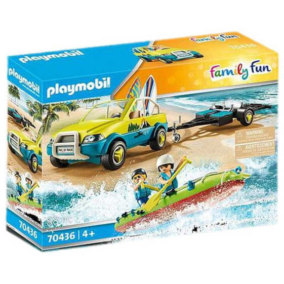 Игрушки PLAYMOBIL 70436 Детям Конструктор Beach Car With Canoe