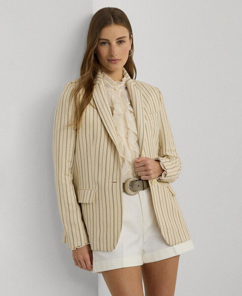 Women's Pinstriped Blazer