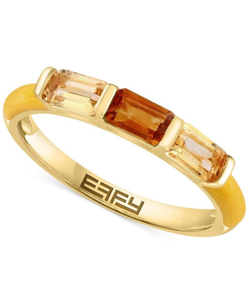 EFFY® Citrine (3/4 ct. t.w) set in 14k gold-plated sterling silver (Also available in Black Spinel and London Blue Topaz)