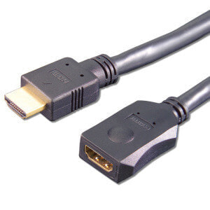 E&P HDMV 402 - 2 m - HDMI Type A (Standard) - HDMI Type A (Standard) - 3D - 0.1 Gbit/s - Black
