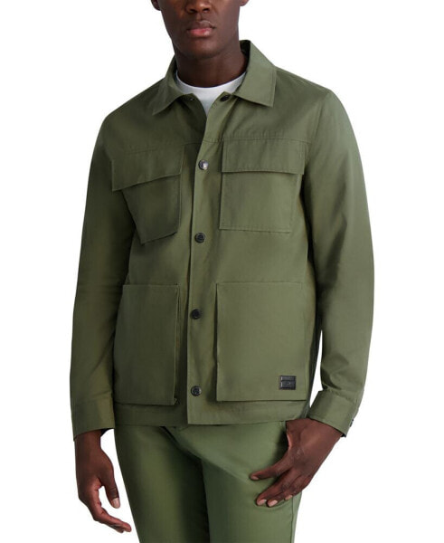 Куртка сафари KARL LAGERFELD для мужчин с четырьмя карманами