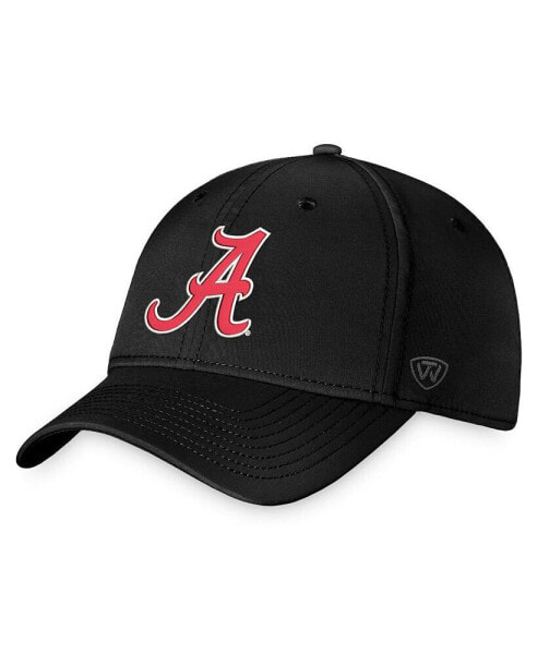 Бейсболка Top of the World для мужчин, черная с логотипом Alabama Crimson Tide, Reflex Logo Flex Hat