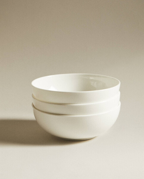 Миска костяная фарфоровая ZARAHOME Bone china bowl