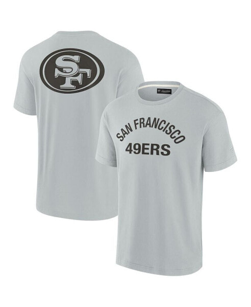 Men's and Women's Gray San Francisco 49ers Super Soft Short Sleeve T-shirt