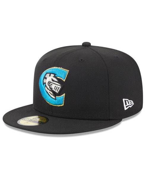 Men's Black Charlotte Knights Authentic Collection Alternate Logo 59FIFTY Fitted Hat