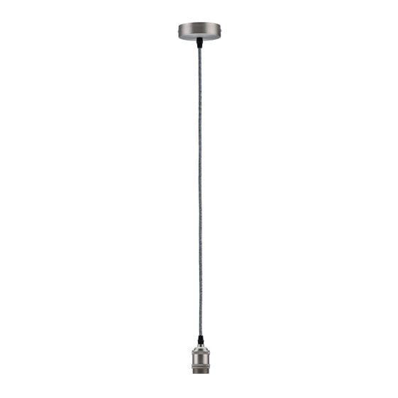 PAULMANN 503.22 - Pendant light adaptor - Grey - Nickel - Metal - E27 - 60 W - 230 V