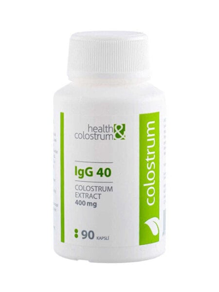 БАД для укрепления иммунитета Health&colostrum Молозиво IgG 40 (400 мг) 90 капсул