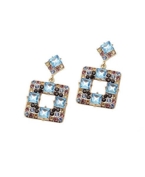 Women's Block Drop Earrings