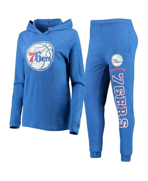 Women's Royal Philadelphia 76ers Hoodie and Pants Sleep Set