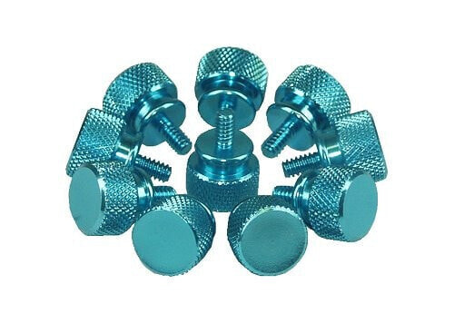 Винт с обоймой - алюминиевый - синий - пачка 10 шт. Inline Thumbscrews for enclosures - aluminium - blue - 10pcs. pack