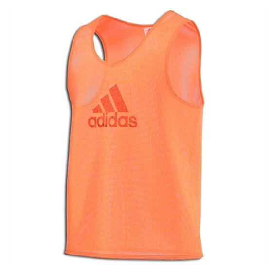 Мужская майка спортивная оранжевая с логотипом Adidas Bib