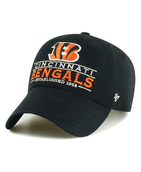 Men's Black Cincinnati Bengals Vernon Clean Up Adjustable Hat