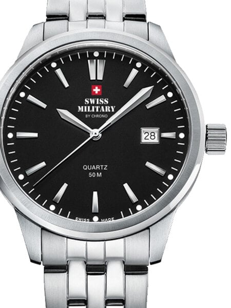 Мужские аналоговые наручные часы Swiss Military SMP36009.01 Men's 41mm 5 ATM