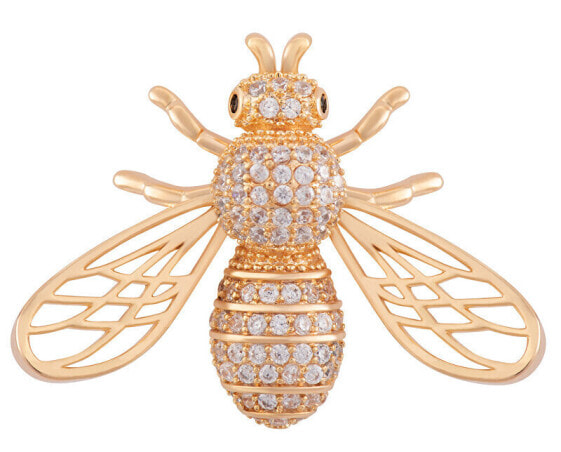 Playful gilded brooch in the shape of a bee KS-222