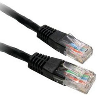 Wentronic CAT 5e Patch Cable - F/UTP - black - 0.5 m - Cat5e - F/UTP (FTP) - RJ-45 - RJ-45