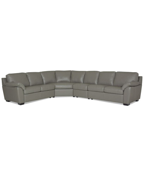 Lothan 4-Pc. Leather Sectional Sofa, Created for Macy's