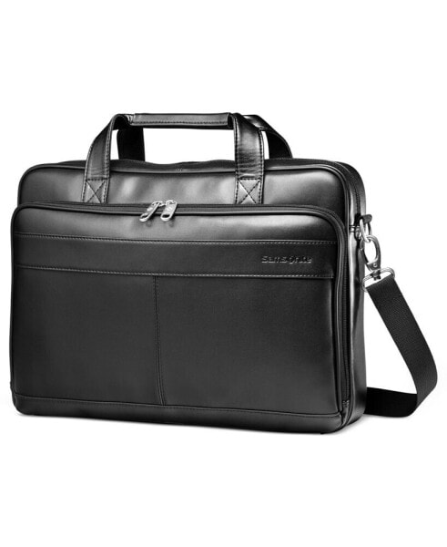 Leather Slim Portfolio Laptop Briefcase