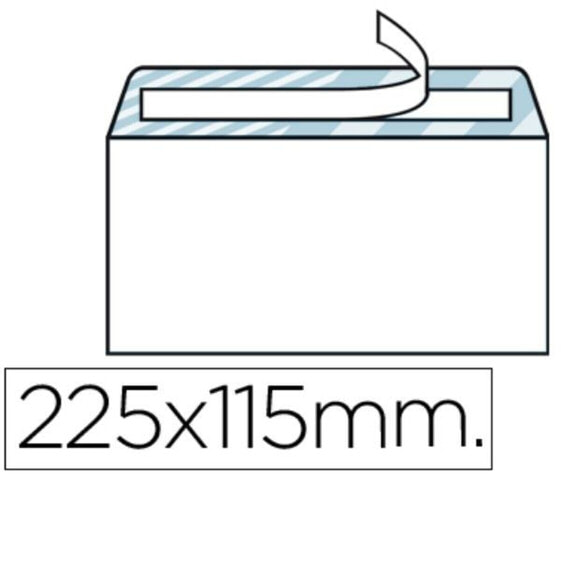 Конверты Liderpapel SB36 белые бумажные 115 x 225 мм (25 штук)