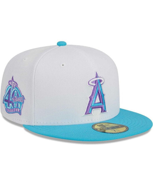 Men's White Los Angeles Angels Vice 59FIFTY Fitted Hat