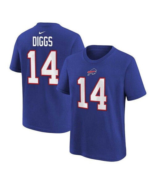 Preschool Boys and Girls Stefon Diggs Royal Buffalo Bills Player Name and Number T-shirt