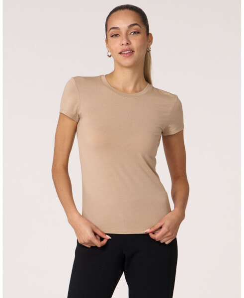 Women's Rebody Essentials Fitted Short Sleeve Top For Women