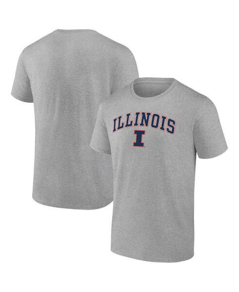 Men's Steel Illinois Fighting Illini Campus T-shirt