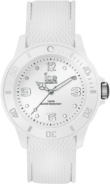 Ice-Watch - ICE dune white - Armbanduhr mit Strukturiertes Silikon Armband - Chrono - 014581 (Large)