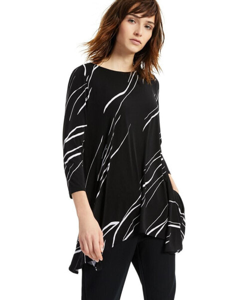 Women's 3/4 Sleeve High-Low Tunic, Created for Macy's