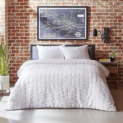 Full/Queen Orleans Duvet Cover Set White - City Scene