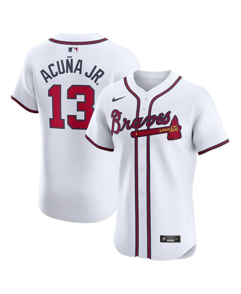 Men's Ronald Acuna Jr. White Atlanta Braves Home Elite Jersey