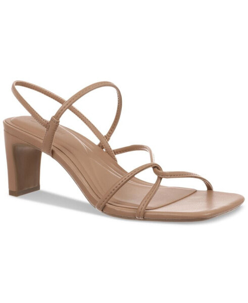 Women's Cloverr Strappy Block-Heel Sandals, Created for Macy's